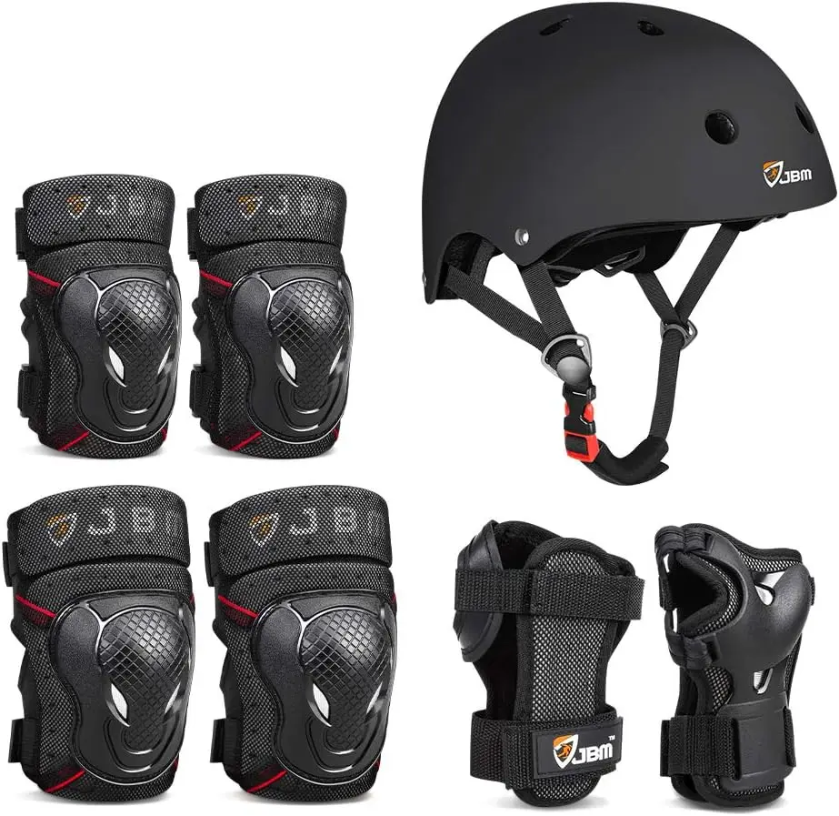 Skating Protective Gear Set Helmet Knee Elbow Pads Wrist Guards for Roller Skate Scooter
Skating Protective Gear Set Helmet Knee Elbow Pads Wrist Guards for Roller Skate Scooter