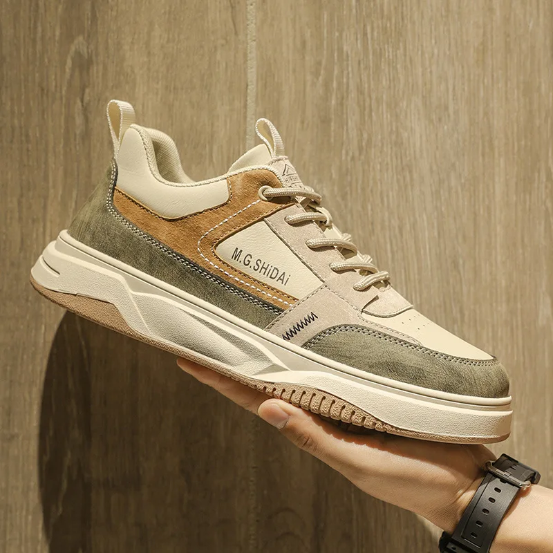 Men's Casual Sneakers Patchwork Color Block Board Shoes Breathable Non-slip Sports Shoes Fashion Streetwear Platform Shoes Men's
Men's Casual Sneakers Patchwork Color Block Board Shoes Breathable Non-slip Sports Shoes Fashion Streetwear Platform Shoes Men's