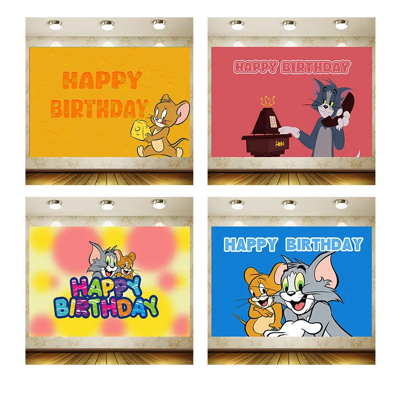 Mouse catches cat Backdrop Boy Birthday Party Supplies Banner room Decoration Background Photography
Mouse catches cat Backdrop Boy Birthday Party Supplies Banner room Decoration Background Photography