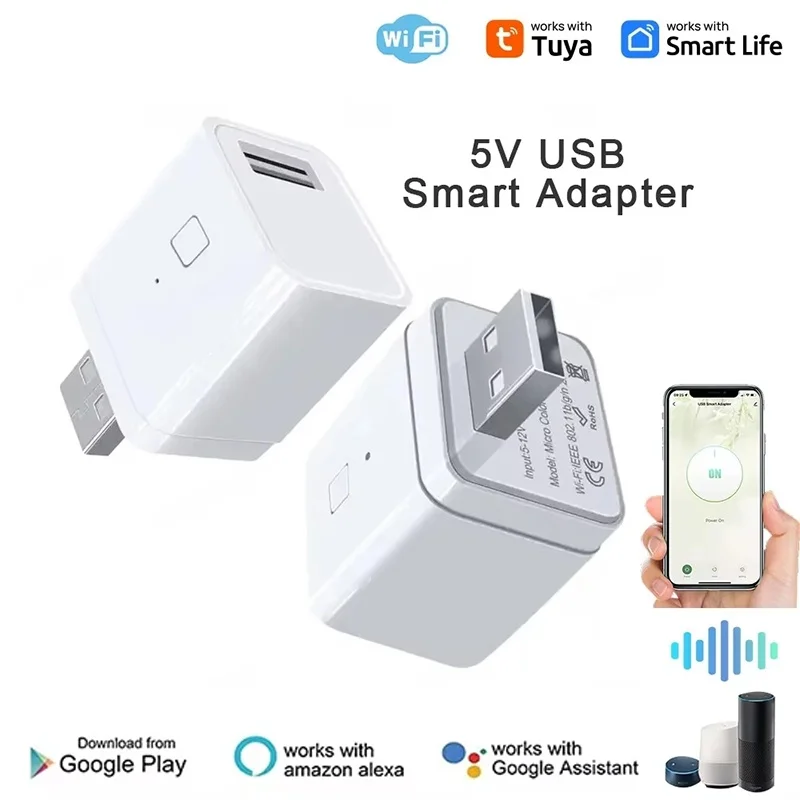 Smart Micro USB Adaptor Switch Switch WiFi USB Power Adaptor Smart Timing Charge Plug Works With Alexa Google Alexa Google Alice
Smart Micro USB Adaptor Switch Switch WiFi USB Power Adaptor Smart Timing Charge Plug Works With Alexa Google Alexa Google Alice