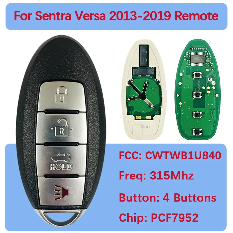 CN027047 Послепродажный 4-кнопочный дистанционный брелок 285E3-3SG0D 315 МГц PCF7952 CWTWB1U840 TWB1U840 для Sentra Versa 2013-2019
CN027047 Послепродажный 4-кнопочный дистанционный брелок 285E3-3SG0D 315 МГц PCF7952 CWTWB1U840 TWB1U840 для Sentra Versa 2013-2019