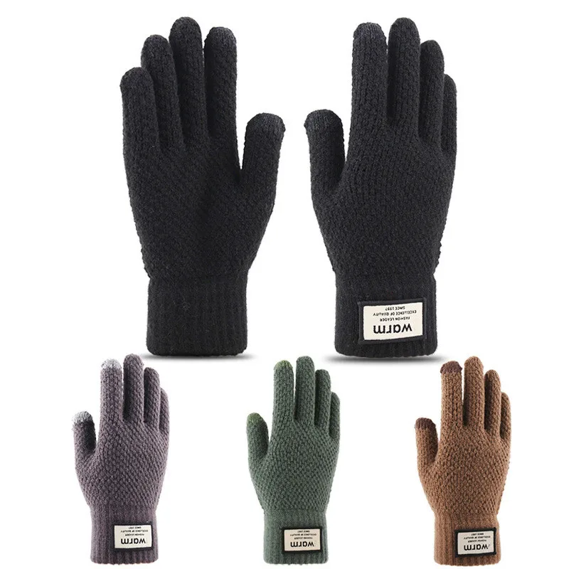 Winter Men Knitted Gloves Touch Screen High Quality Male Mitten Thicken Warm Wool Cashmere Solid Color Men Business Gloves 2023
Winter Men Knitted Gloves Touch Screen High Quality Male Mitten Thicken Warm Wool Cashmere Solid Color Men Business Gloves 2023
