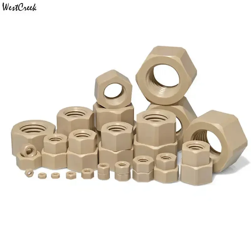 WESTCREEK 10pcs M16 M18 heat-resistant PEEK screw nut PEEK hexagon nut polyether-ether-ketone hex nut flat gasket plain washer
WESTCREEK 10pcs M16 M18 heat-resistant PEEK screw nut PEEK hexagon nut polyether-ether-ketone hex nut flat gasket plain washer