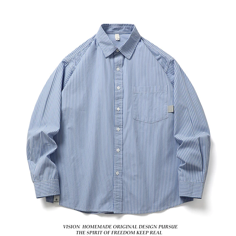 Loose Casual Long Sve Youth Streetwear irt Men's Spring Autumn y Button up Cotton Polyester Blend Stripe Print
Loose Casual Long Sve Youth Streetwear irt Men's Spring Autumn y Button up Cotton Polyester Blend Stripe Print