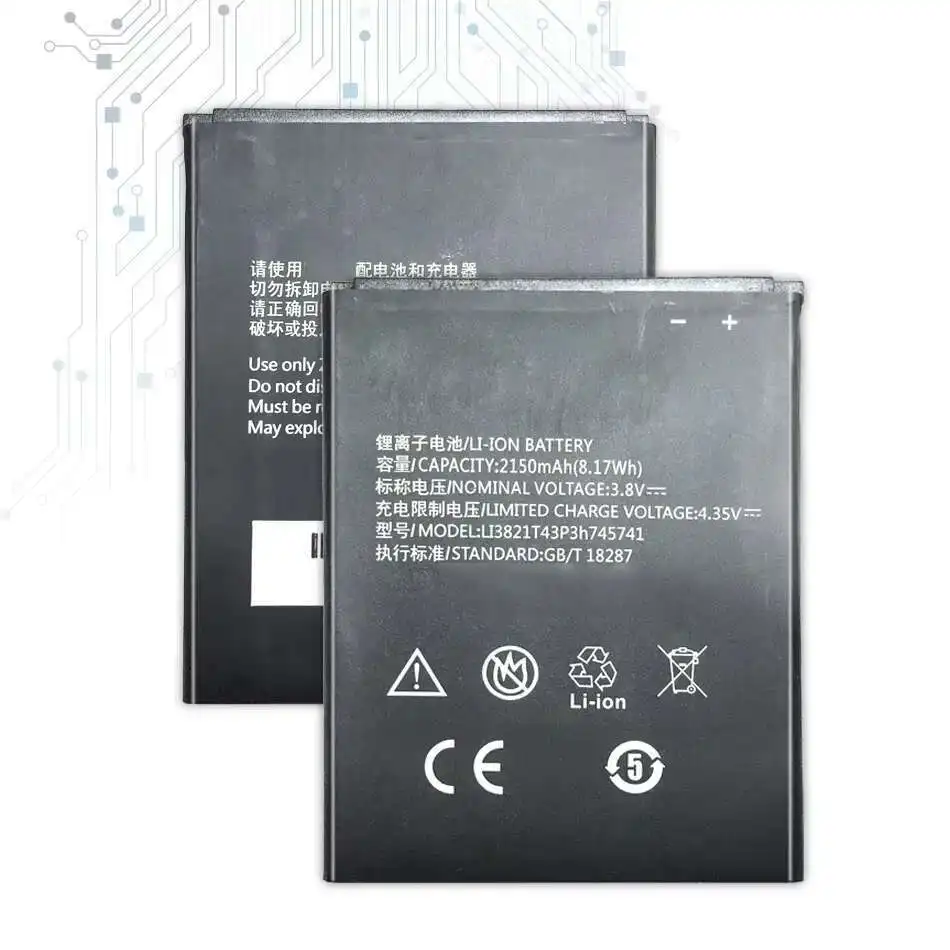 Долговечный 2150 мАч для Zte Blade L5 Plus c370 LI3821T43P3h745741 Надежная сменная батарея для мобильного телефона
Долговечный 2150 мАч для Zte Blade L5 Plus c370 LI3821T43P3h745741 Надежная сменная батарея для мобильного телефона