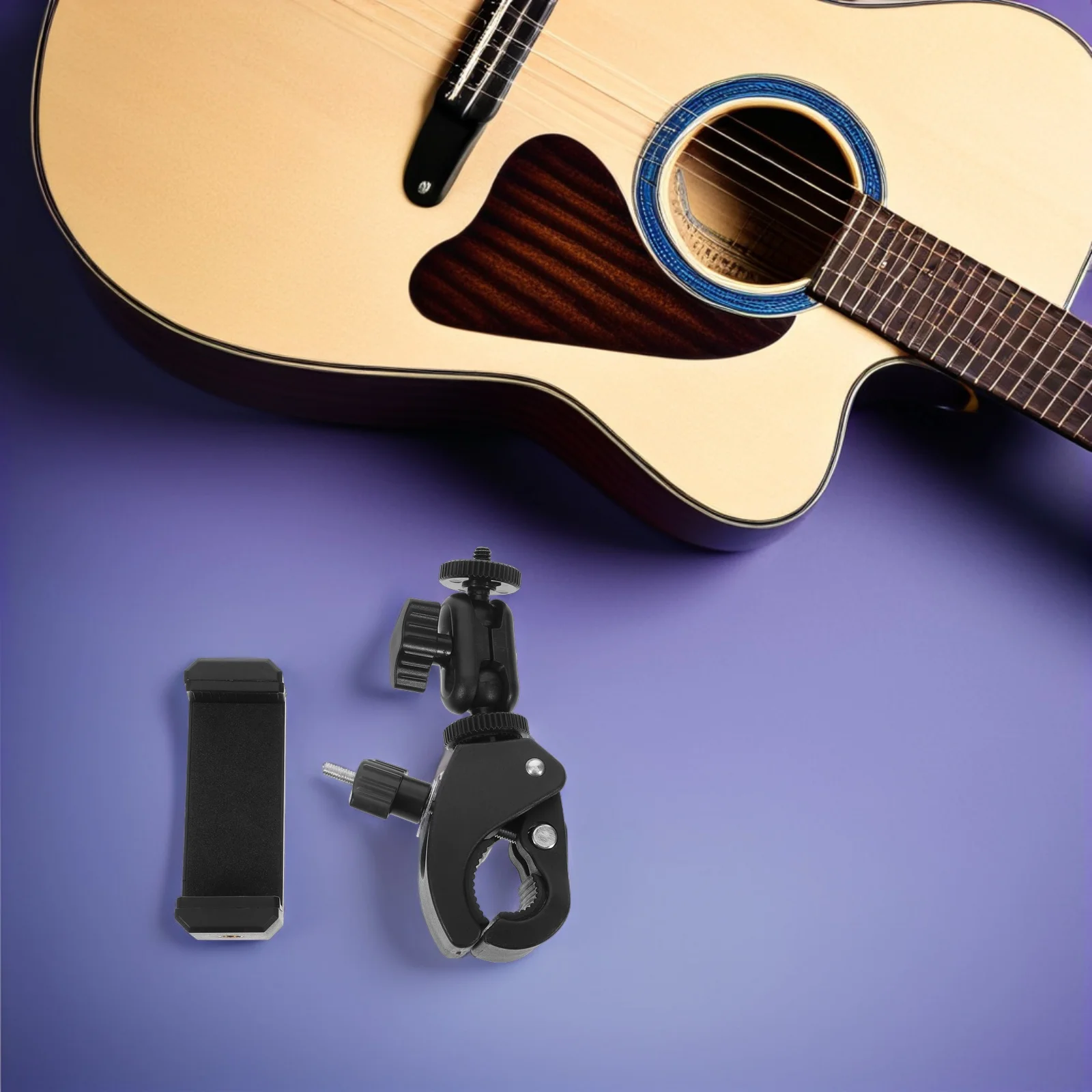 Clarinet Phone Lyre 4.5-7 Inch Mobile Quick Detach Rotating Mechanism Secure Metal Clamp Foldable Music Stand Black
Clarinet Phone Lyre 4.5-7 Inch Mobile Quick Detach Rotating Mechanism Secure Metal Clamp Foldable Music Stand Black