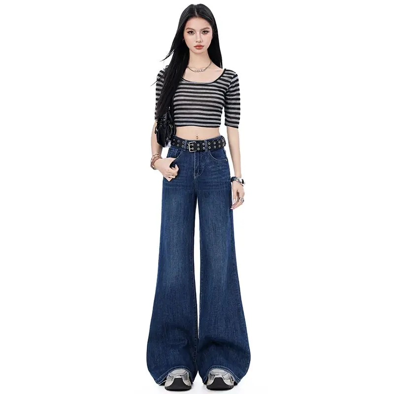 2026 Spring High Waist Fashionable Simple and Versatile Skinny Jeans Women's New Casual Retro Street Denim Wide Leg Pants
2026 Spring High Waist Fashionable Simple and Versatile Skinny Jeans Women's New Casual Retro Street Denim Wide Leg Pants