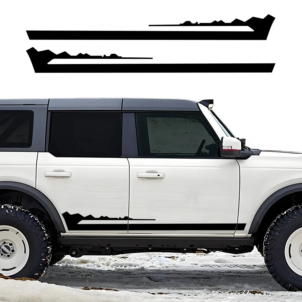 2PCS Car Sticker Side Door Long Stripe Skirt Sticker Waterproof Vinyl Self-adhesive Auto Body Decoration Decal For Ford Bronco
2PCS Car Sticker Side Door Long Stripe Skirt Sticker Waterproof Vinyl Self-adhesive Auto Body Decoration Decal For Ford Bronco