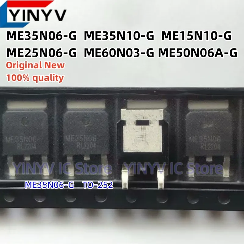 50Pcs ME35N06-G ME35N06 ME35N10-G ME35N10 ME15N10-G ME15N10 ME25N06-G ME25N06 ME50N06A-G ME50N06A ME60N03-G ME60N03 TO-252 New
50Pcs ME35N06-G ME35N06 ME35N10-G ME35N10 ME15N10-G ME15N10 ME25N06-G ME25N06 ME50N06A-G ME50N06A ME60N03-G ME60N03 TO-252 New