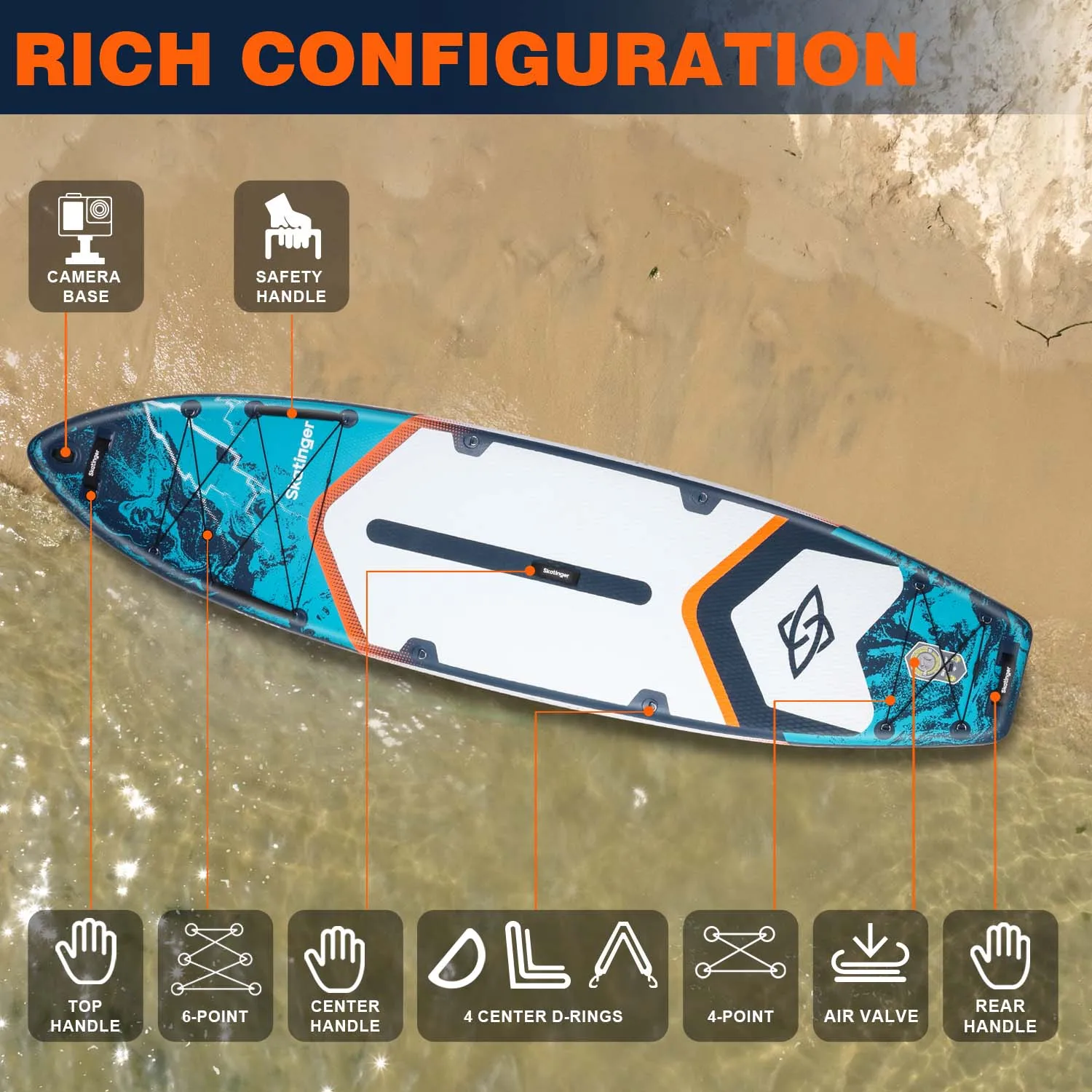 Надувная доска для паддлбординга SKATINGER 11'6''x35''x6'' для взрослых, водонепроницаемая, для стоячего использования, SUP-доска с аксессуарами для водных видов спорта
Надувная доска для паддлбординга SKATINGER 11'6''x35''x6'' для взрослых, водонепроницаемая, для стоячего использования, SUP-доска с аксессуарами для водных видов спорта
