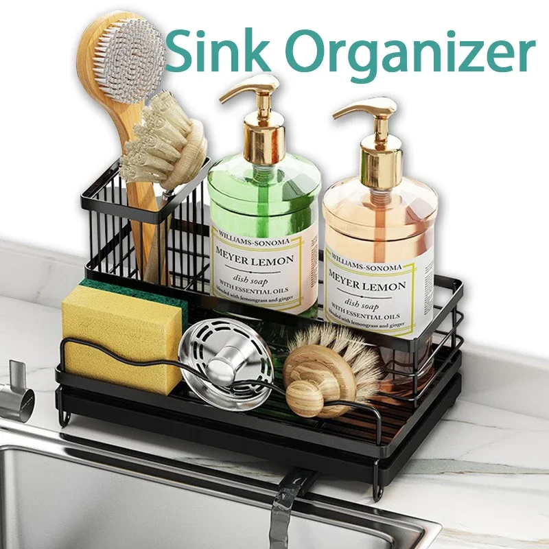 Kitchen Sink Organizer Rustproof Non-Slip Soap Dish Dispenser Brush Sponge Holder for Kitchen Sink, Kitchen Organization
Kitchen Sink Organizer Rustproof Non-Slip Soap Dish Dispenser Brush Sponge Holder for Kitchen Sink, Kitchen Organization