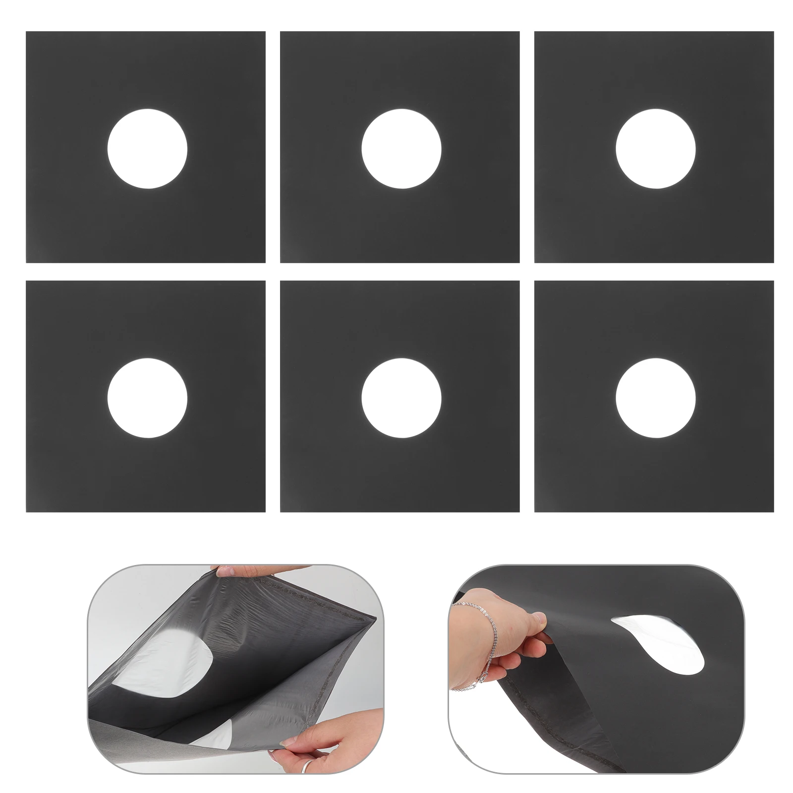 10pcs Vinyl Record Bag Reused Inner Protector Cover Black Crystal Dust Free Storage Album Sleeve Long Play Case 
10pcs Vinyl Record Bag Reused Inner Protector Cover Black Crystal Dust Free Storage Album Sleeve Long Play Case
