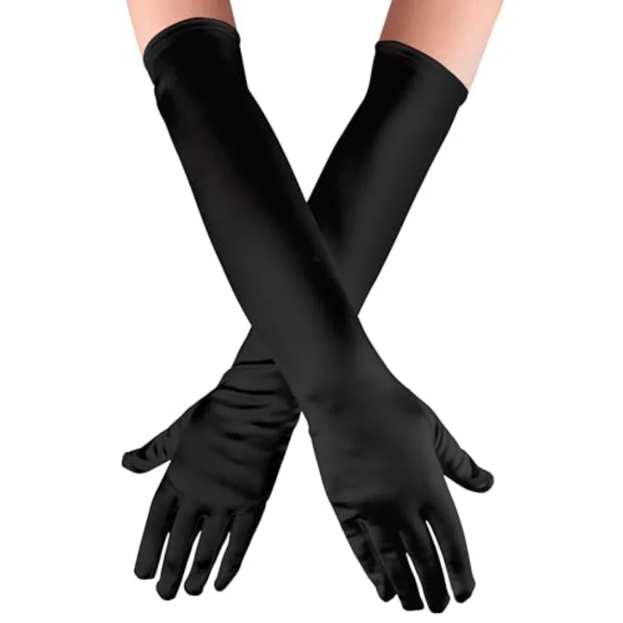 Kangaroo Long Opera Gloves for Women - 1 Pair Satin Tea Party Gloves - Formal 1920s Dress Compatiable Accessory
Kangaroo Long Opera Gloves for Women - 1 Pair Satin Tea Party Gloves - Formal 1920s Dress Compatiable Accessory