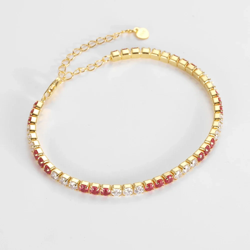 2.5mm CZ Tennis Bracelet Original 925 Sterling Silver 18k White Gold Plated Fine Jewely for Women Mother Birthday Gifts
2.5mm CZ Tennis Bracelet Original 925 Sterling Silver 18k White Gold Plated Fine Jewely for Women Mother Birthday Gifts