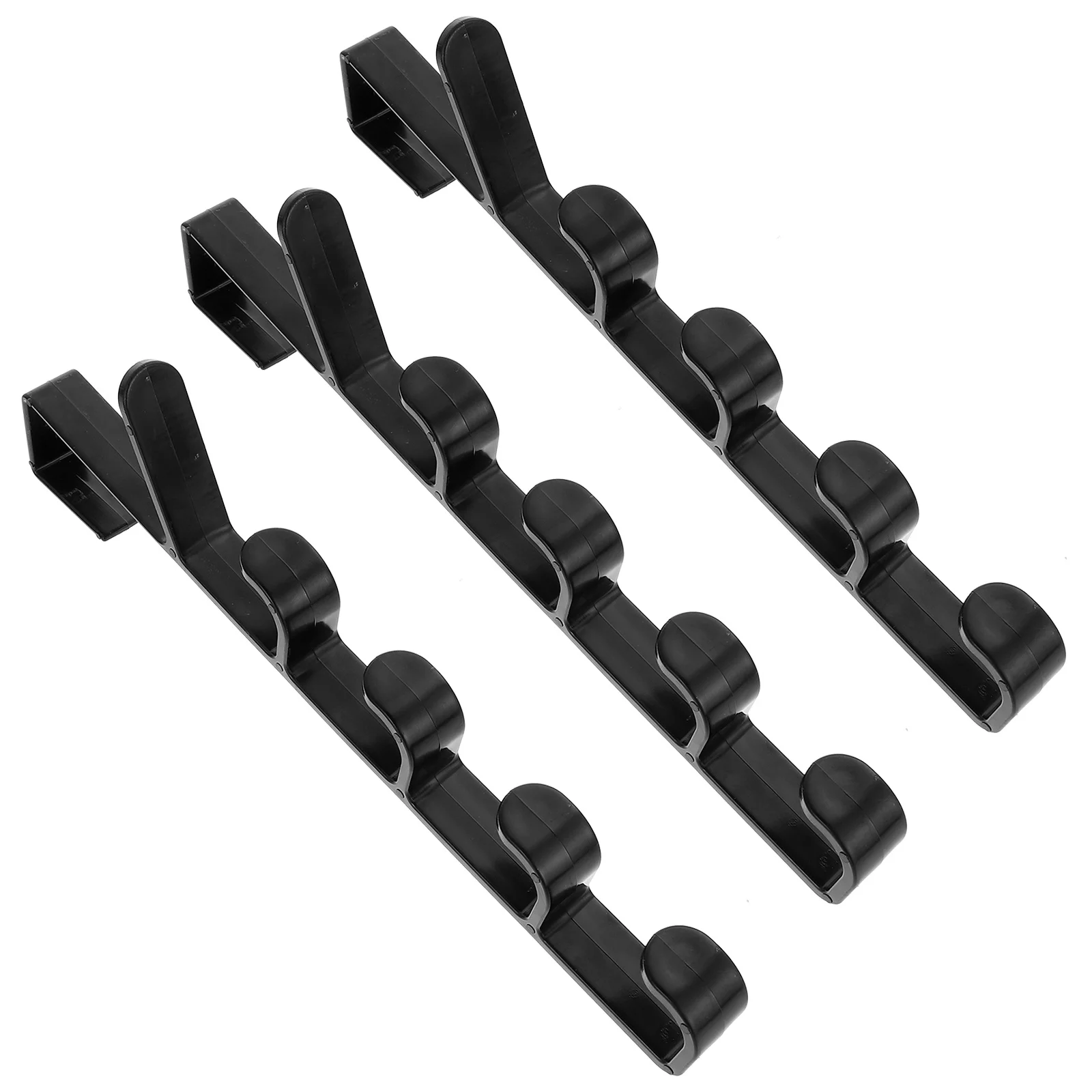 3Pcs Five-section Hooks Black Hangers for Clothes Coats Hats Towels Over Door Hook Space Saver No Drill Storage Solution
3Pcs Five-section Hooks Black Hangers for Clothes Coats Hats Towels Over Door Hook Space Saver No Drill Storage Solution