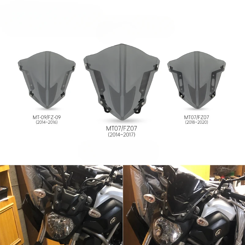 Yamaha MT07 MT09 Motorcycle Windscreen Front Windscreen Modified To Increase The Height and Thickness of The Windscreen
Yamaha MT07 MT09 Motorcycle Windscreen Front Windscreen Modified To Increase The Height and Thickness of The Windscreen