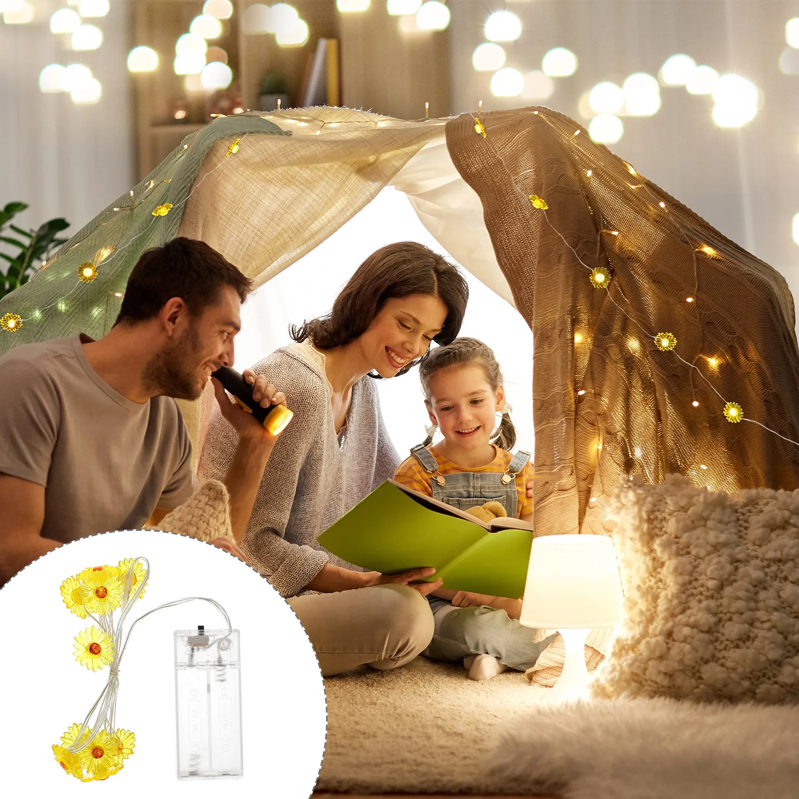 10 Small Daisy LED String Lights Decorative Fairy Lamp for Bedroom Party Garden String Light Warm Atmosphere
10 Small Daisy LED String Lights Decorative Fairy Lamp for Bedroom Party Garden String Light Warm Atmosphere