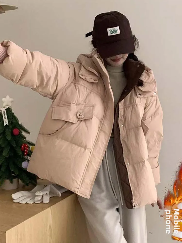 Stylish Thickened Short down Cotton Jacket Women's Winter Coat Bread Style Compact Size Design Sensation Super Beautiful
Stylish Thickened Short down Cotton Jacket Women's Winter Coat Bread Style Compact Size Design Sensation Super Beautiful