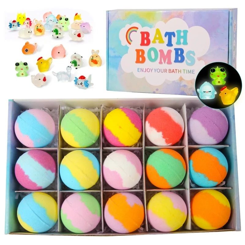 Bath Bombs for Kids with Surprise Inside,15 Pack Natural Organic Kids Bubble Bath Fizzy for Girls Boys with Bath Toys Inside
Bath Bombs for Kids with Surprise Inside,15 Pack Natural Organic Kids Bubble Bath Fizzy for Girls Boys with Bath Toys Inside