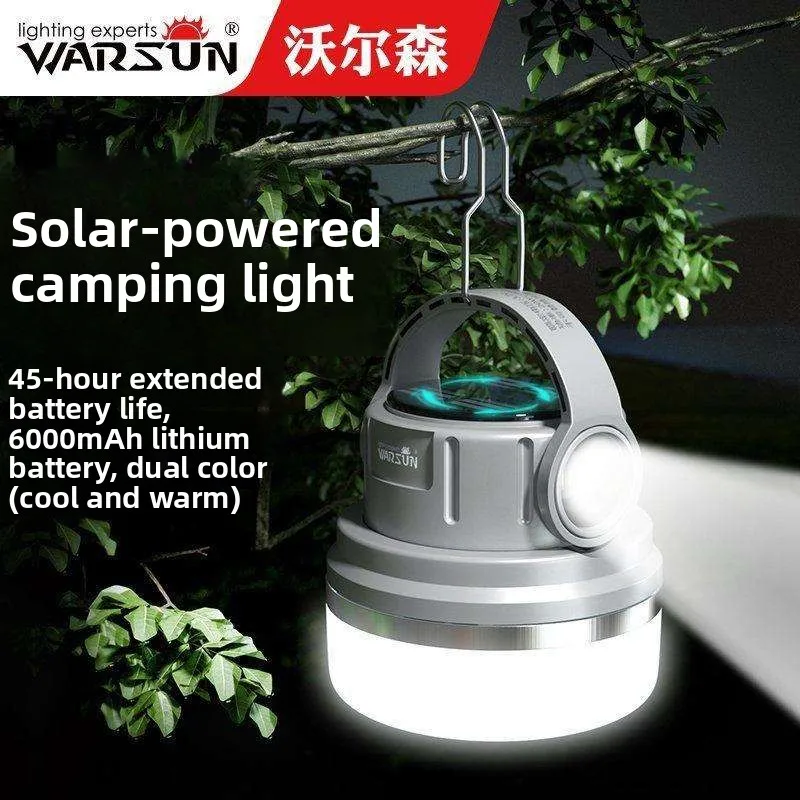 Super Bright Solar Powered Camping Lantern Ultra Long Life Outdoor Tent Atmosphere Light Camping Campsite Lampshade Material
Super Bright Solar Powered Camping Lantern Ultra Long Life Outdoor Tent Atmosphere Light Camping Campsite Lampshade Material