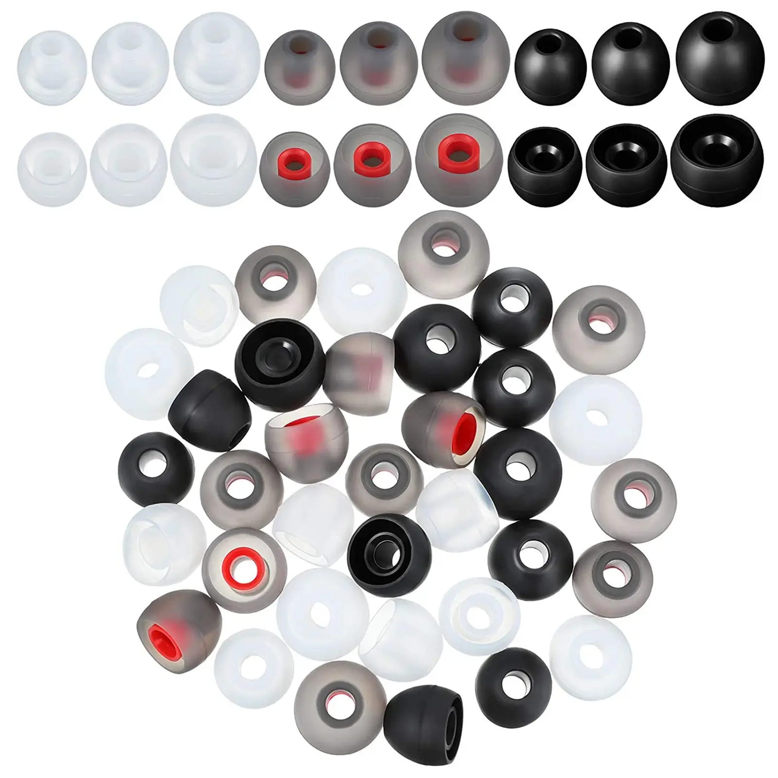 36pcs Silicone Earbud Tips Soundproofing Replacement Colors Various Sizes Fit Wired Headphones Noise Reducing
36pcs Silicone Earbud Tips Soundproofing Replacement Colors Various Sizes Fit Wired Headphones Noise Reducing