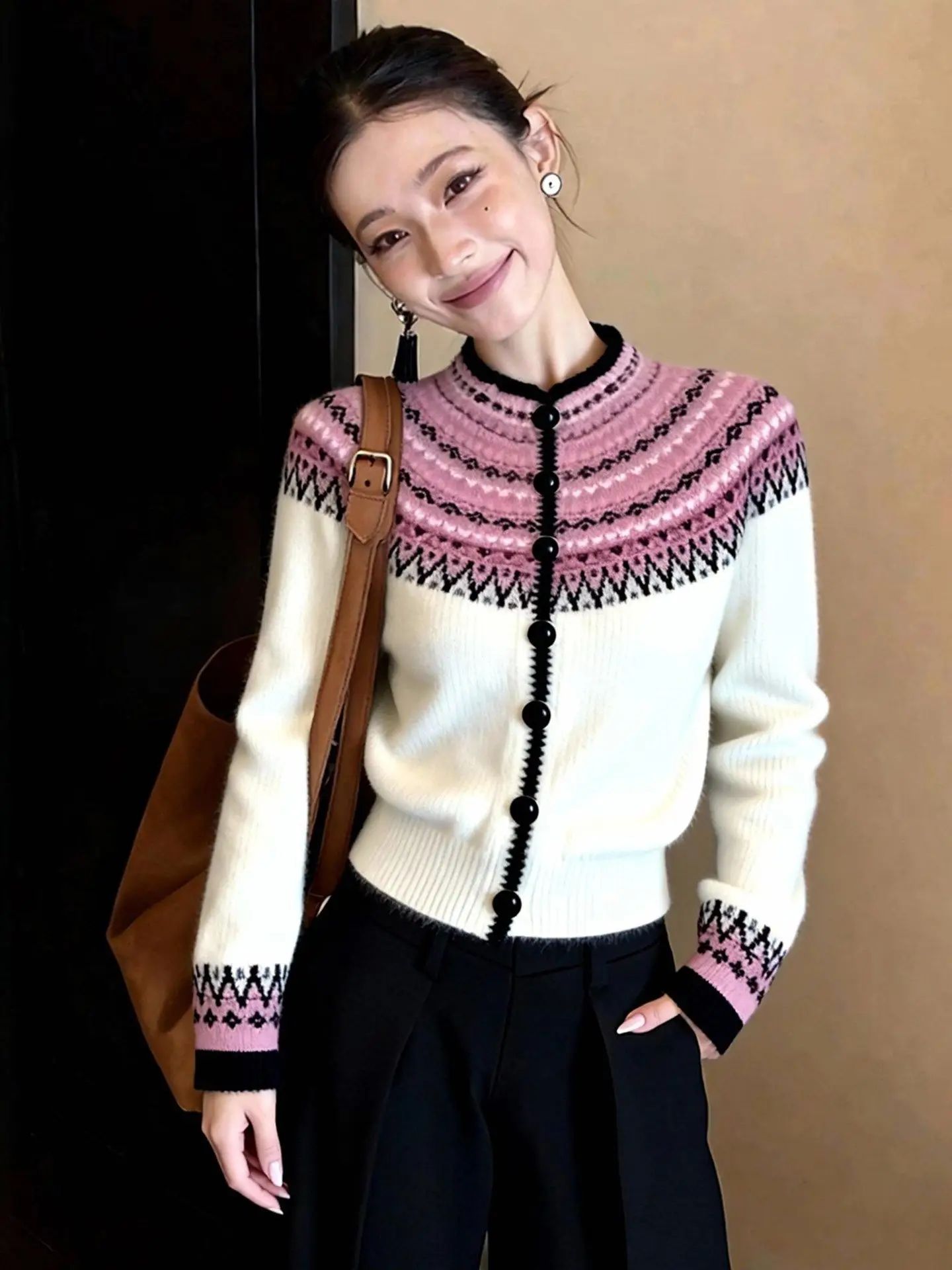 Faionable College Sle Knitted Open Cardigan Women's Loose Casual Top Color Blo Winter New Arrival Anti-Aging
Faionable College Sle Knitted Open Cardigan Women's Loose Casual Top Color Blo Winter New Arrival Anti-Aging