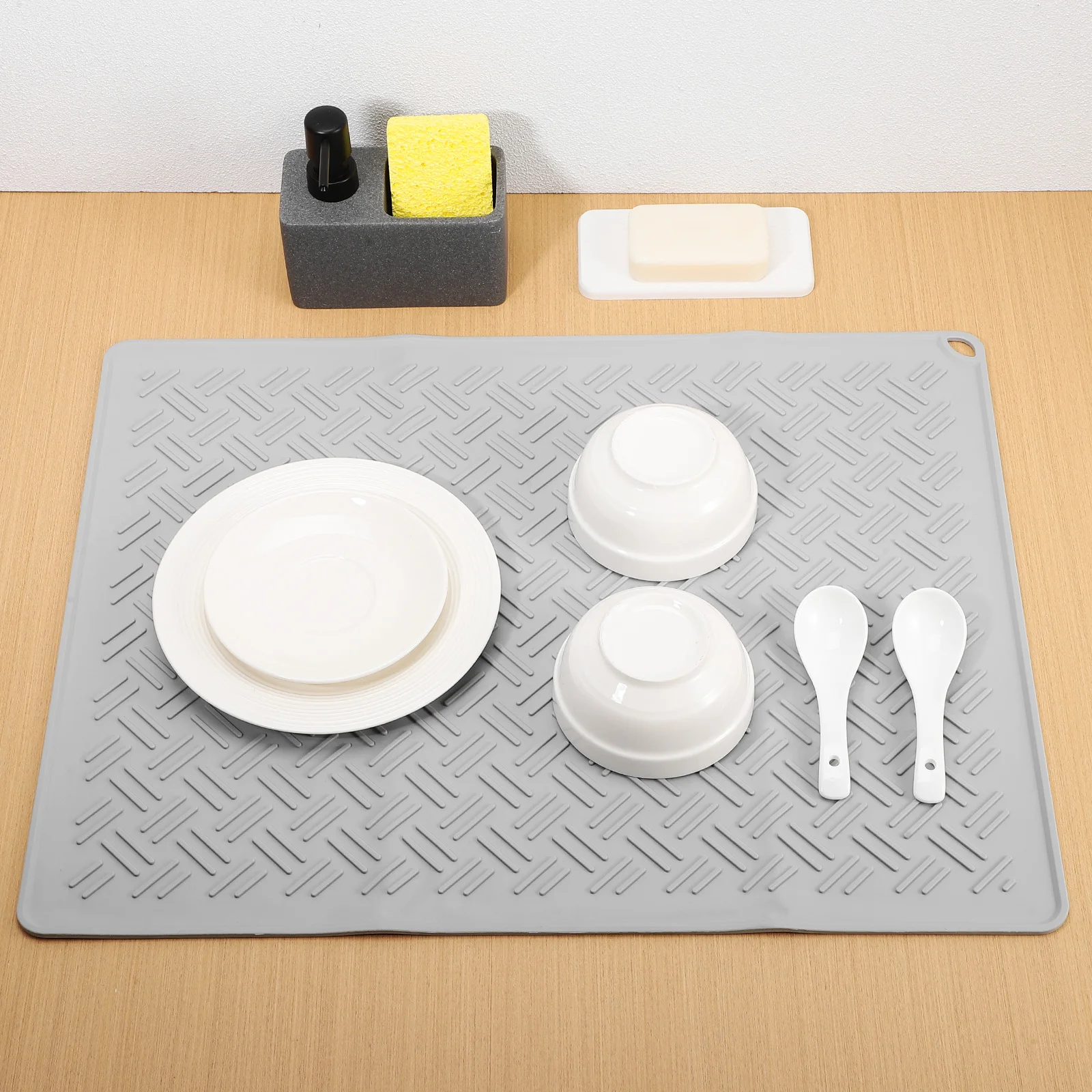 Extra Large Dish Drying Mat Silicone Draining Mat for Kitchen Non Slip Surface Hot Pot Trivet Countertop Protector for Pans
Extra Large Dish Drying Mat Silicone Draining Mat for Kitchen Non Slip Surface Hot Pot Trivet Countertop Protector for Pans