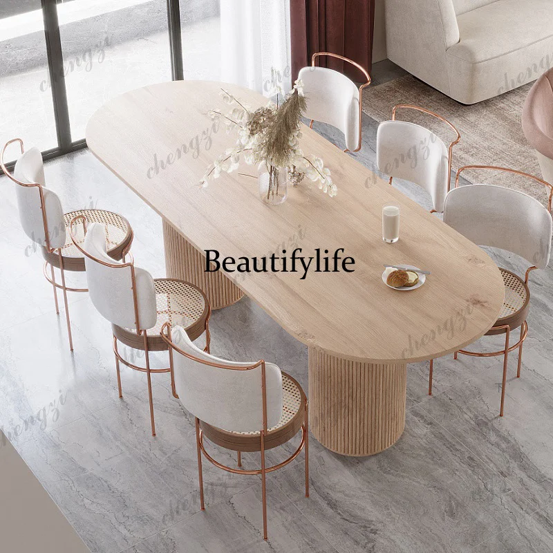 Modern Wood Designer Dining Table Restaurant Conference Makeup Nordic Dining Table Living Room Console Muebles Kitchen Furniture
Modern Wood Designer Dining Table Restaurant Conference Makeup Nordic Dining Table Living Room Console Muebles Kitchen Furniture