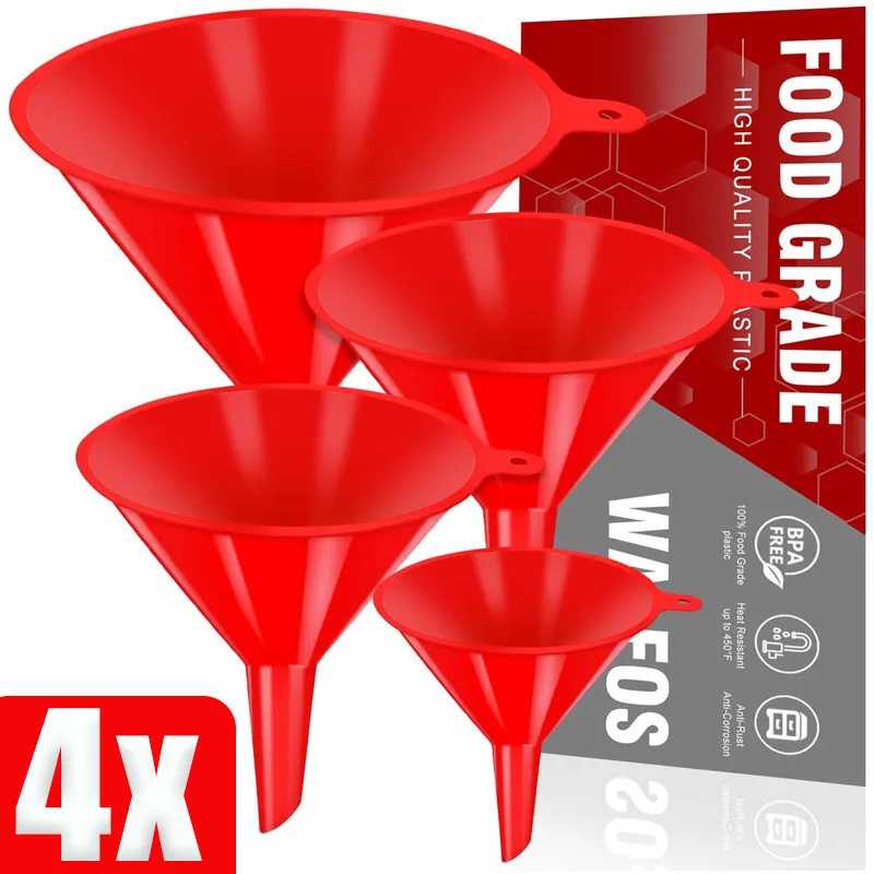 4 шт. автомобильные пластиковые воронки, воронки для заправки, инструменты, оборудование для заправки масла, маленькая воронка для заправки масла для автомобиля, мотоцикла
4 шт. автомобильные пластиковые воронки, воронки для заправки, инструменты, оборудование для заправки масла, маленькая воронка для заправки масла для автомобиля, мотоцикла
