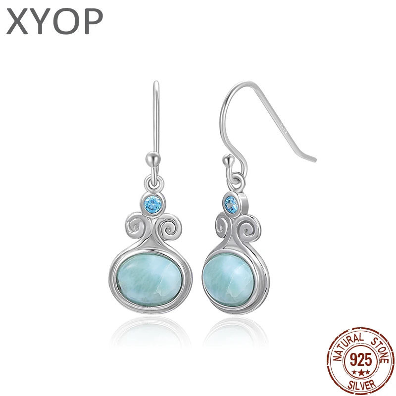 XYOP 925 Серебряный подарок Натуральный Синий Ларимар этнический ветровой крючок, Европейский и США популярные свадебные ювелирные изделия темперамент
XYOP 925 Серебряный подарок Натуральный Синий Ларимар этнический ветровой крючок, Европейский и США популярные свадебные ювелирные изделия темперамент