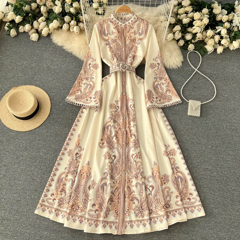 Long Dress Women Dresses A Line Vestidos Flare Sleeve Single Breasted Floral Print Elegant Splice Y2k Party High Waist Work
Long Dress Women Dresses A Line Vestidos Flare Sleeve Single Breasted Floral Print Elegant Splice Y2k Party High Waist Work