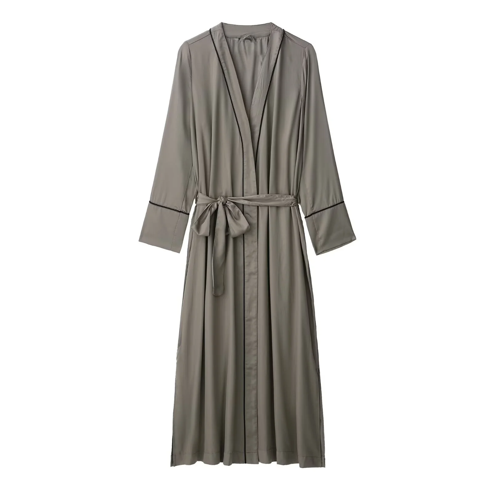 PB&ZA2025 summer new women's casual fashion simple loose satin lace long-sleeved V-neck nightgown dress
PB&ZA2025 summer new women's casual fashion simple loose satin lace long-sleeved V-neck nightgown dress
