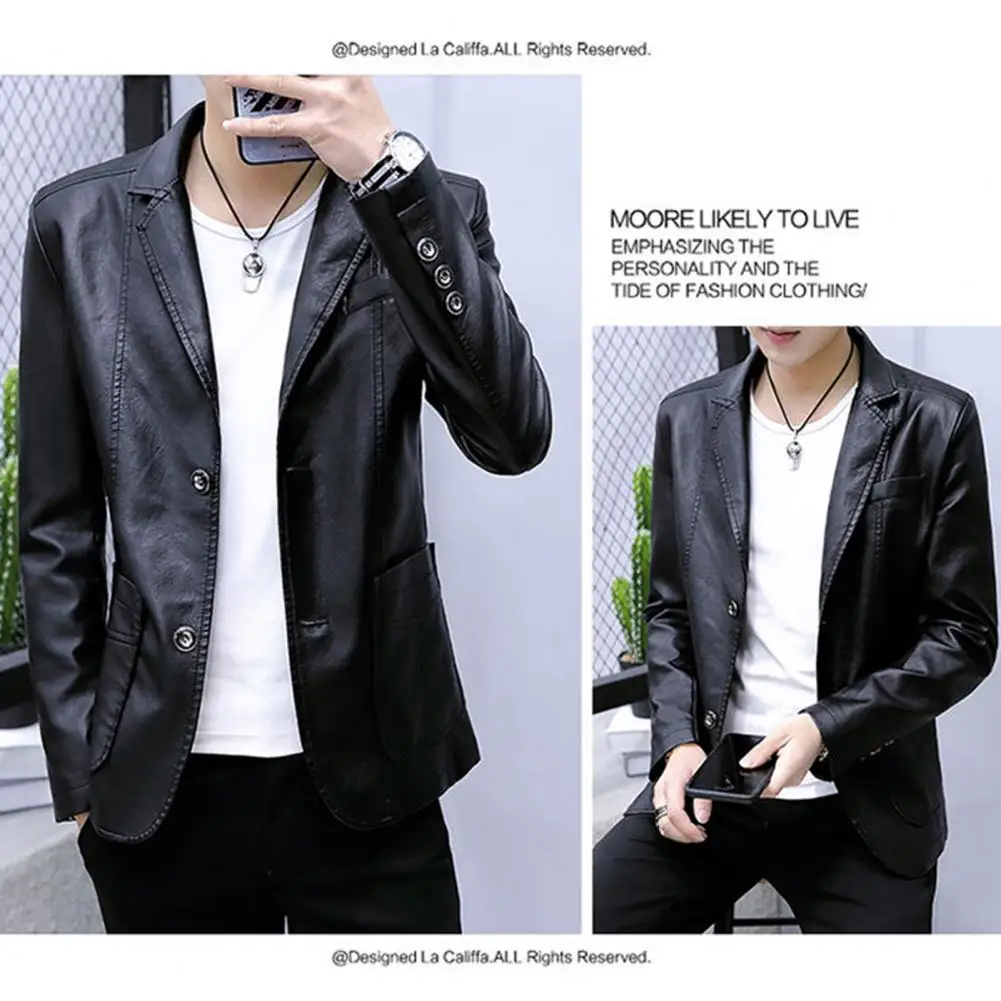 Men Suit Coat Stylish Men's Windproof Suit Coat with Plush Collar Single-breasted Design Multiple Pockets for Fall Spring Men
Men Suit Coat Stylish Men's Windproof Suit Coat with Plush Collar Single-breasted Design Multiple Pockets for Fall Spring Men