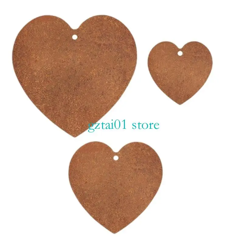 L1EA 3Pieces Heart Garden Stakes with Rust Steel Design for Romance Outdoor and Home Decorative Accessories
L1EA 3Pieces Heart Garden Stakes with Rust Steel Design for Romance Outdoor and Home Decorative Accessories