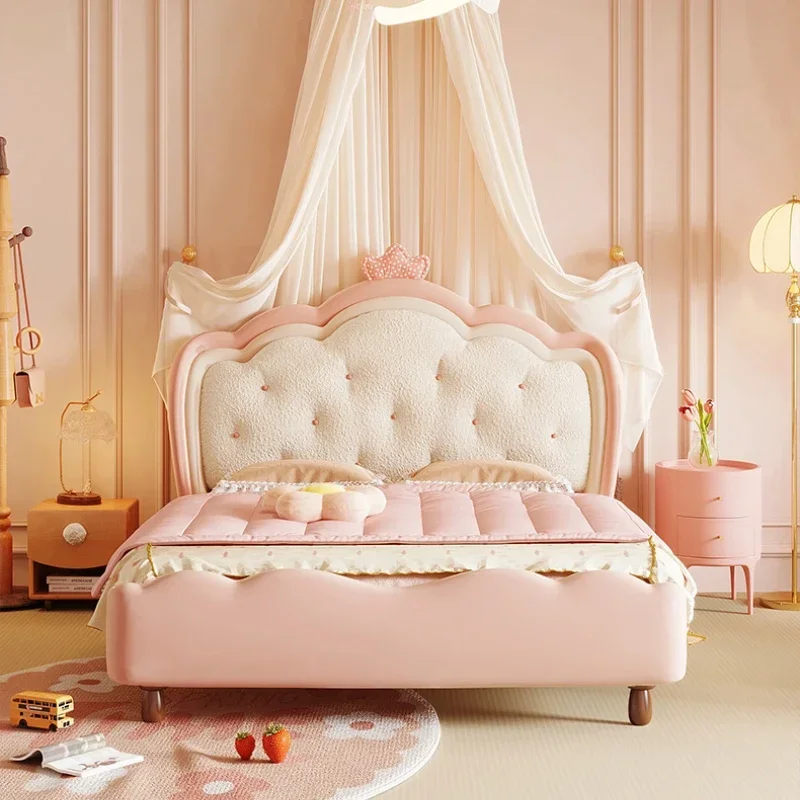 Pretty Modern Girls Double Bed Frame Elegant Princess Cute Light Luxury Children Bed Loft Villa Kinderbett Bedroom Furniture
Pretty Modern Girls Double Bed Frame Elegant Princess Cute Light Luxury Children Bed Loft Villa Kinderbett Bedroom Furniture