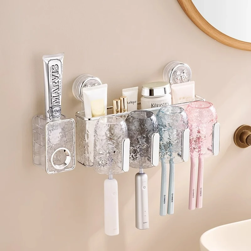 Suction cup toothbrush shelf, advanced sense, no punching, bathroom toothbrush holder, wall-mounted toothbrush cup,
Suction cup toothbrush shelf, advanced sense, no punching, bathroom toothbrush holder, wall-mounted toothbrush cup,
