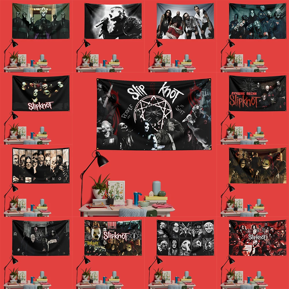 Slipknot Inspired Rock Music Flag 3x5 FT 90x150cm Polyester Decorative Banner Tapestry For Music Fans Bedroom Wall Decoration
Slipknot Inspired Rock Music Flag 3x5 FT 90x150cm Polyester Decorative Banner Tapestry For Music Fans Bedroom Wall Decoration
