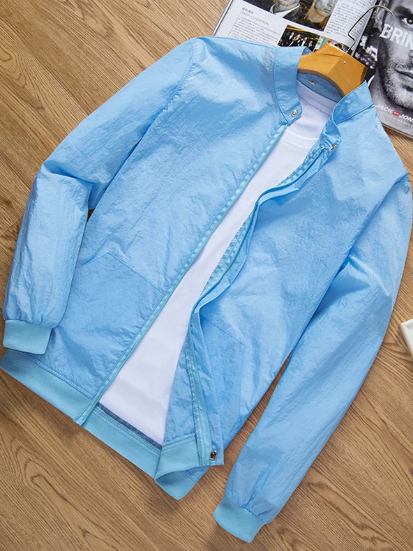 Men's UPF50 Sun Protection Clothing Ice Silk Breathable Stand Collar Summer Outerwear Lightweight Long Sve Zipper Closure
Men's UPF50 Sun Protection Clothing Ice Silk Breathable Stand Collar Summer Outerwear Lightweight Long Sve Zipper Closure