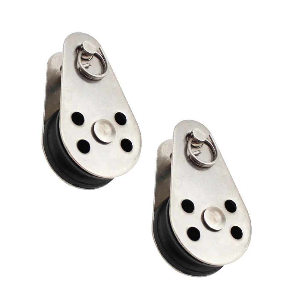 2Pcs Stainless Steel Single Pulley Practical Nylon Rope Pulley Tackle Puller Lift Tools Stainless Steel Pulley
2Pcs Stainless Steel Single Pulley Practical Nylon Rope Pulley Tackle Puller Lift Tools Stainless Steel Pulley