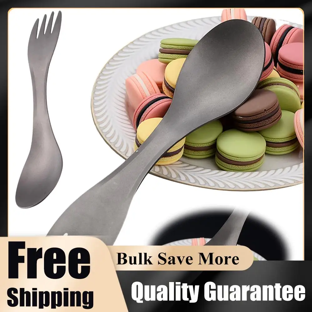 2Pcs Titanium Spork 2-in-1 Spoon Ultralight Cookware Portable Fork Knife Outdoor Camping Picnic Travel Eco-Friendly Flatware
2Pcs Titanium Spork 2-in-1 Spoon Ultralight Cookware Portable Fork Knife Outdoor Camping Picnic Travel Eco-Friendly Flatware