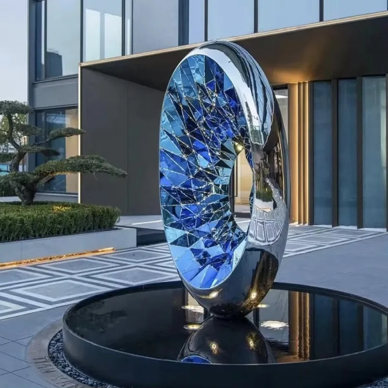 Custom Large Outdoor Abstract Stainless Steel Water Fountain Sculpture For Park Hotel Villa Landscape Decoration Craft
Custom Large Outdoor Abstract Stainless Steel Water Fountain Sculpture For Park Hotel Villa Landscape Decoration Craft