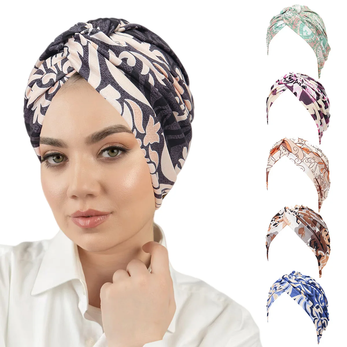 Twist Women Muslim Turban Hijabs Print Cap Head Wrap Cover Cancer Chemo Islamic Arab Hat Hair Loss Bonnet Beanies
Twist Women Muslim Turban Hijabs Print Cap Head Wrap Cover Cancer Chemo Islamic Arab Hat Hair Loss Bonnet Beanies