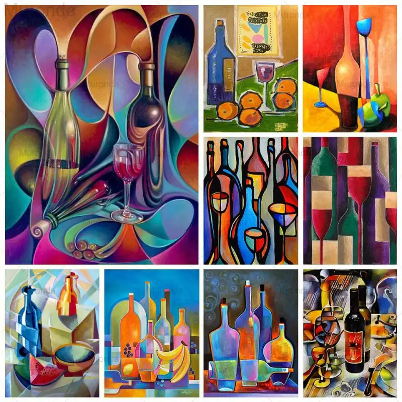 5D DIY Diamond Painting Abstract Wine Bottle Glass Still Life Colorful Drawing Full Drill Diamond Embroidery Mosaic Home Decor
5D DIY Diamond Painting Abstract Wine Bottle Glass Still Life Colorful Drawing Full Drill Diamond Embroidery Mosaic Home Decor