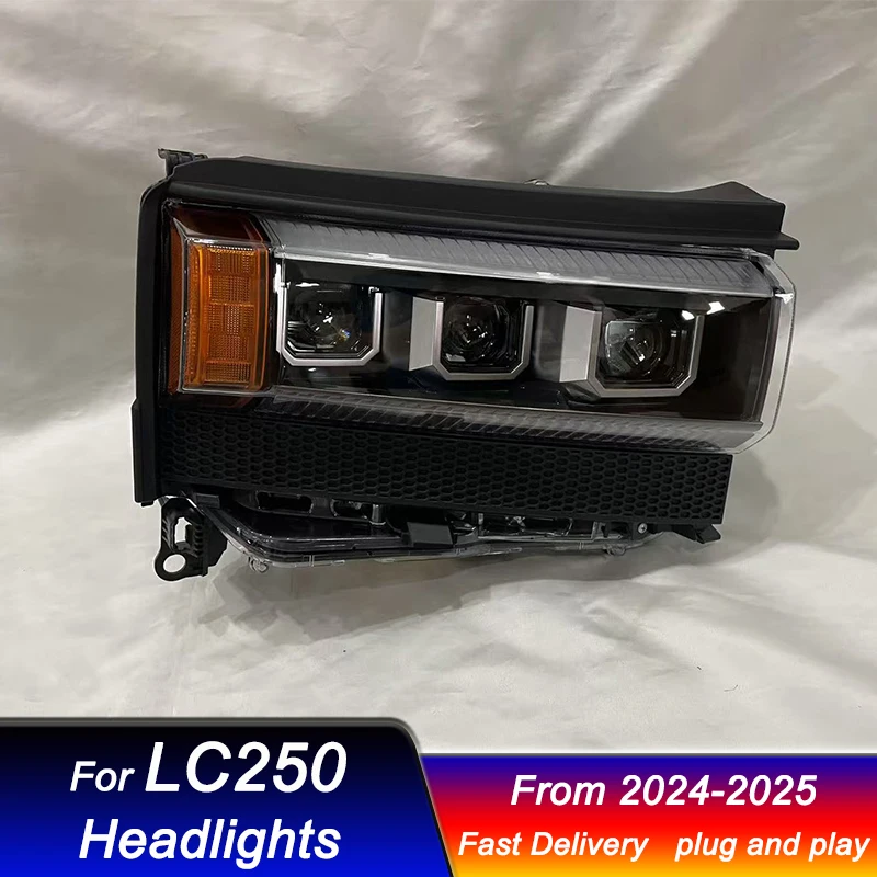 Car styling Headlights For Toyota Prado LC250 2024-2025 RHD LED HeadLamp Upgrade DRL Dynamic Signal Lamp Front light Assembly
Car styling Headlights For Toyota Prado LC250 2024-2025 RHD LED HeadLamp Upgrade DRL Dynamic Signal Lamp Front light Assembly
