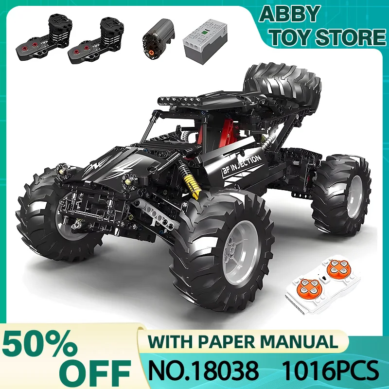 MOULD KING 18038 Technical Off-Road Racing Car Building Blocks Climbing Buggy Truck Bricks Education Children Toy Christmas Gift
MOULD KING 18038 Technical Off-Road Racing Car Building Blocks Climbing Buggy Truck Bricks Education Children Toy Christmas Gift