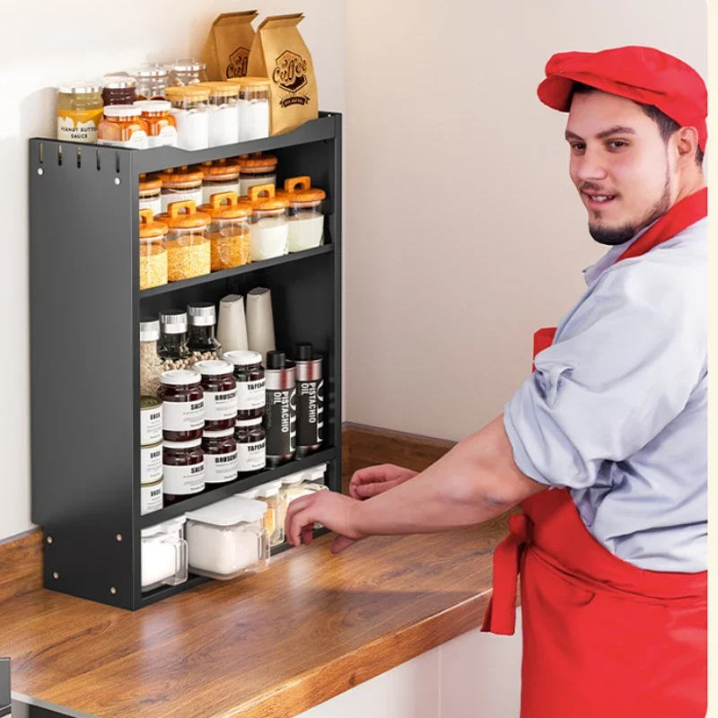 Кухонный шкаф для хранения приправ, компактный многоуровневый стеллаж для приправ, соли и масла, контейнер для хранения соуса
Кухонный шкаф для хранения приправ, компактный многоуровневый стеллаж для приправ, соли и масла, контейнер для хранения соуса