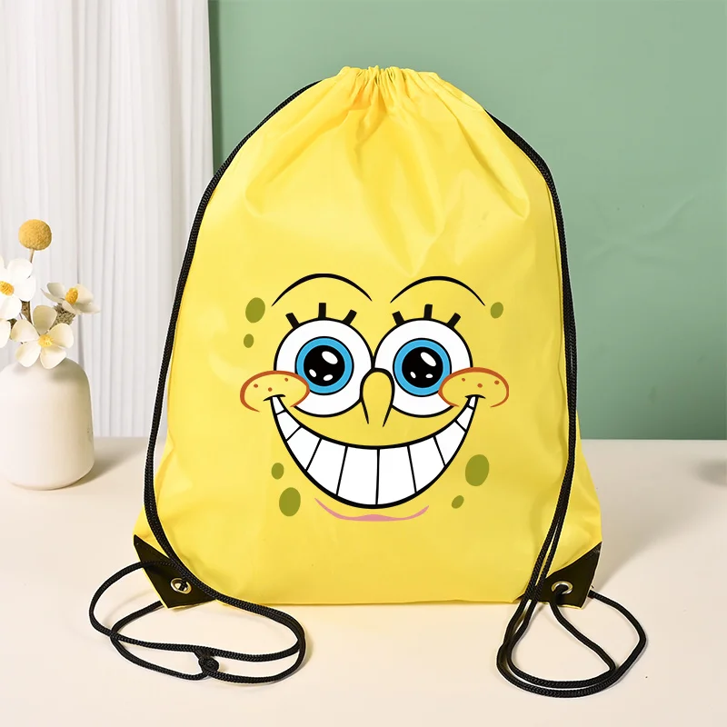 SpongeBobs Drawstring Bag Cute Anime Expression Sports Shoes Pouch Large Capacity Bundle Pocket Men Shoulder Storage Bags Gift
SpongeBobs Drawstring Bag Cute Anime Expression Sports Shoes Pouch Large Capacity Bundle Pocket Men Shoulder Storage Bags Gift