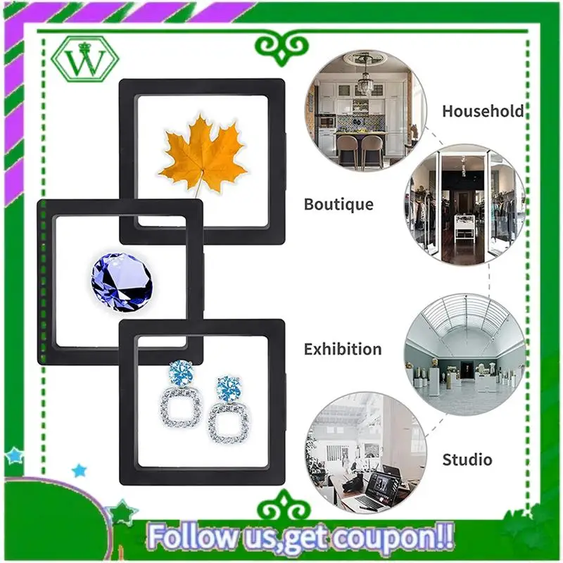 Latest-8 Pieces Of Challenge Coin Holder 3D Floating Frame With Bracket Anti-Tarnishing Jewelry Box Coin Display Cabinet Black
Latest-8 Pieces Of Challenge Coin Holder 3D Floating Frame With Bracket Anti-Tarnishing Jewelry Box Coin Display Cabinet Black