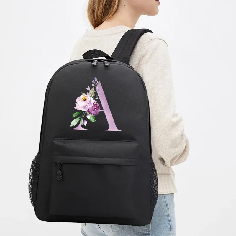 Backpack New Fashion Women black Backpack Purple Letter Print Female School Backpack Female Travel Shoulder Bags for Teenage
Backpack New Fashion Women black Backpack Purple Letter Print Female School Backpack Female Travel Shoulder Bags for Teenage