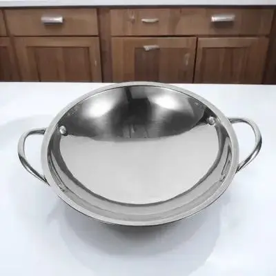 Stainless Steel Round Bottom Hot Pot Double Handle Lightweight Cooking Pan for Stove Gas Cooker Korean Ramen Soup Dry Pot
Stainless Steel Round Bottom Hot Pot Double Handle Lightweight Cooking Pan for Stove Gas Cooker Korean Ramen Soup Dry Pot